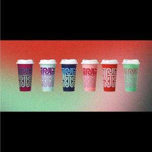Starbucks candy cane color changing cups